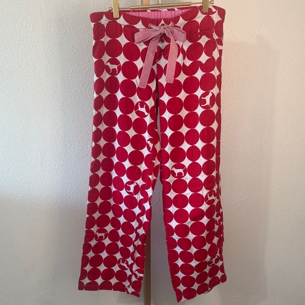 Victoria's Secret Pink and Red Pajama Pants- Small